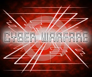 Cyber Warfare Hacking Attack Threat 3d Illustration