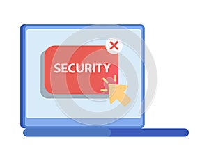 Cyber or web security. Digital data protection and database safety