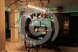 Cyberattack, hacker breaking into government database, stealing information