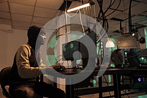 Cyberattack, hacker stealing government database information, data breach