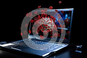 Cyberattack: Malware Invades Tech System. photo