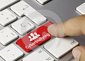 Cyberbullying - Inscription on Red Keyboard Key