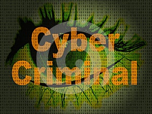 Cybercriminal Internet Hack Or Breach 2d Illustration