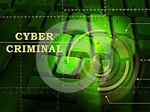 Cybercriminal Internet Hack Or Breach 3d Illustration