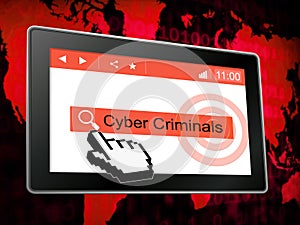 Cybercriminal Internet Hack Or Breach 3d Illustration