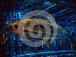 Cyberfish swims in hightech tank