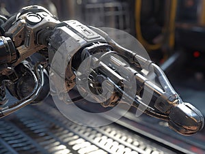 Cyberarm with grappling hook