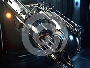 Cyberarm with grappling hook