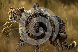 Cybernetic Cheetah in Natural Habitat