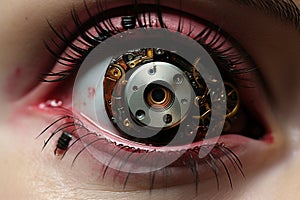 Cybernetic Eye Close-up