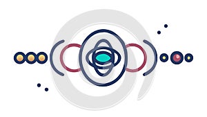 Cybernetic Eye Vision Technology, vector design Generative AI