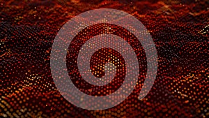 Cybernetic futuristic background. Big data visualization. Technological 3D landscape. 3D rendering