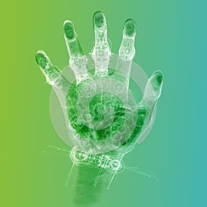 Cybernetic hand photo
