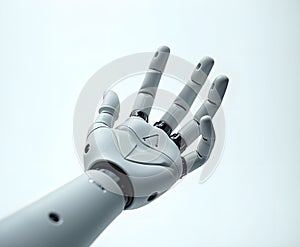 Cybernetic Hand Isolated on White