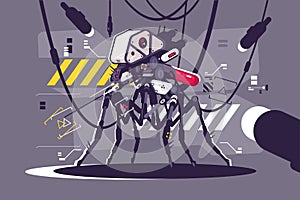 Cybernetic robot mosquito drone photo