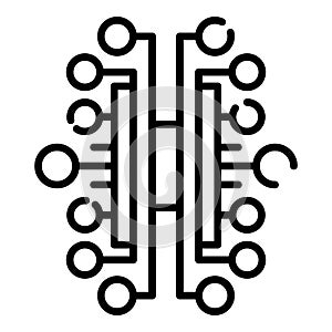 Cybernetics icon, outline style