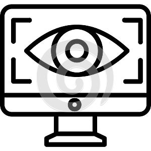 Cybernetics Outline Vector Icon that can easily edit or modify.