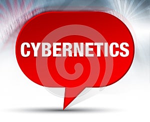 Cybernetics Red Bubble Background