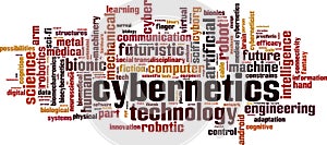 Cybernetics word cloud