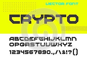 Cyberpunk Font Vector Design Style