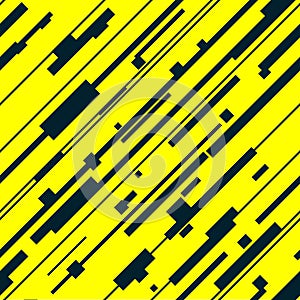 Cyberpunk yellow seamless pattern. Futuristic graphic for textiles, backgrounds and apparel.