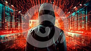 cybersecurity concept identity theft, Database hacks, internet cyber crime. hacker attack, Hacking, and stealing data. damage the