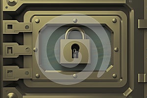 cybersecurity concept, user privacy security and encryption, secure internet access, screen padlock, generative ai