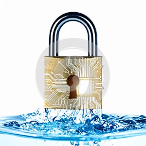 Cybersecurity Data Leak and Digital Vulnerability Concept