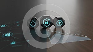 Cybersecurity and Data Protection Technology Concept