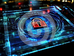 Cybersecurity Digital Lock System photo