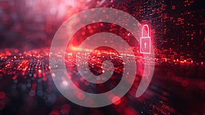 Cybersecurity essentials: Lock and code.