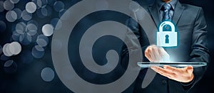 Cybersecurity internet concept