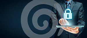 Cybersecurity internet concept