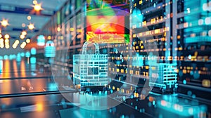 Cybersecurity Lock on Circuit Board