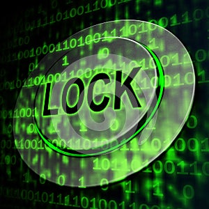 Cybersecurity Lock Digital Threat Security 3d Rendering