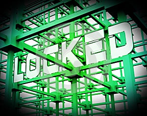 Cybersecurity Lock Digital Threat Security 3d Rendering