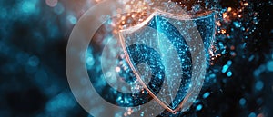 Cybersecurity Shield: Digital Protection Concept
