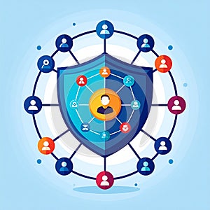 Cybersecurity Shield Protecting a User Network