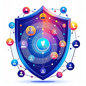 Cybersecurity Shield Protecting a User Network