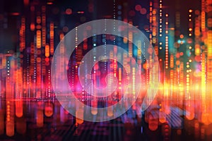 Cybersecurity technology background. Cyberspace futuristic and internet and networking