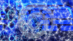 Cybersecurity threats, internet digital data, computer hater concept