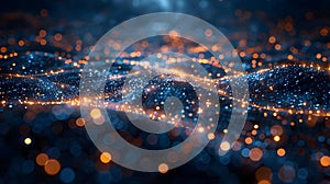 Cybersecurity Waves: Blending Human Ingenuity with Minimalist Tech. Concept Cybersecurity, Human photo