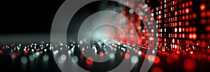 Cyberspace Data Stream Visualization, Abstract digital background with data technology and computer code for business concept