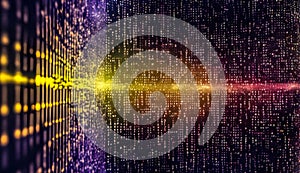 Cyberspace digital computer network security as a global database, technology concept