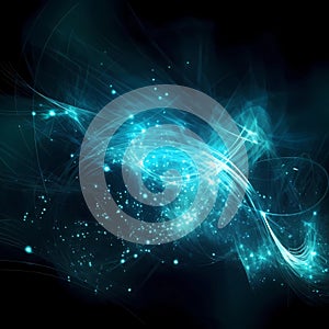 Cyberspace Energy: Beautiful abstract background with dynamic themes photo