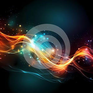 Cyberspace Energy: Beautiful abstract background with dynamic themes photo