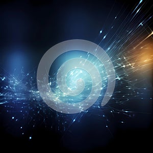Cyberspace Energy: Beautiful abstract background with dynamic themes photo