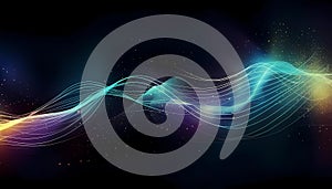 Cyberspace Energy: Beautiful abstract background with dynamic themes photo