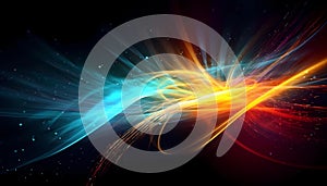 Cyberspace Energy: Beautiful abstract background with dynamic themes photo