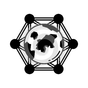 Cyberspace Vector Icon which can easily modify or edit